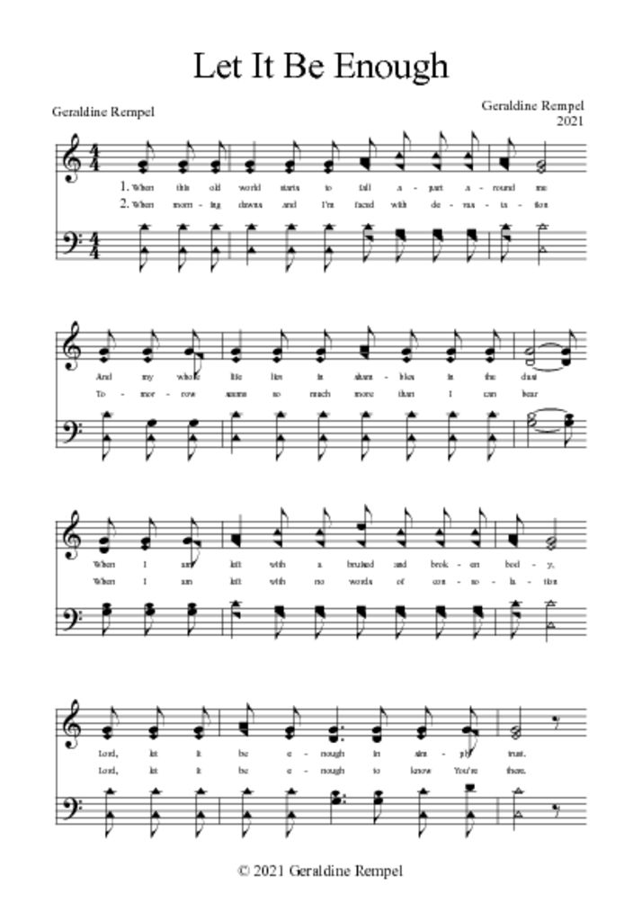 thumbnail of Let It Be Enough